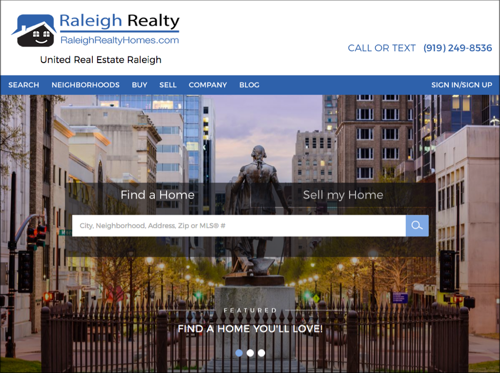 raleigh realty listings homepage